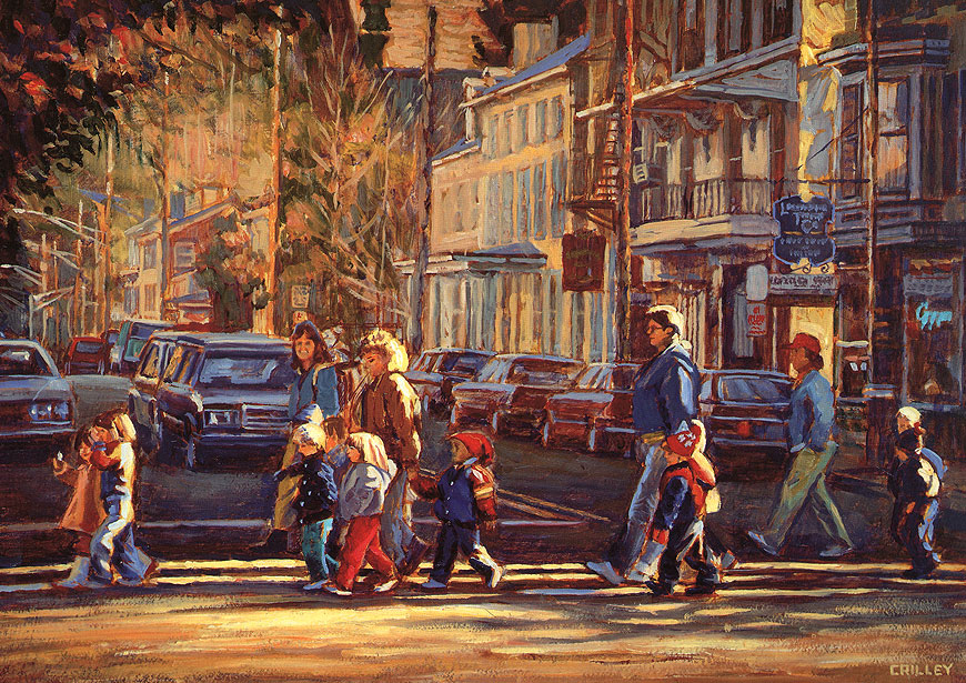 Traffic Jam on Bridge Street, Lambertville